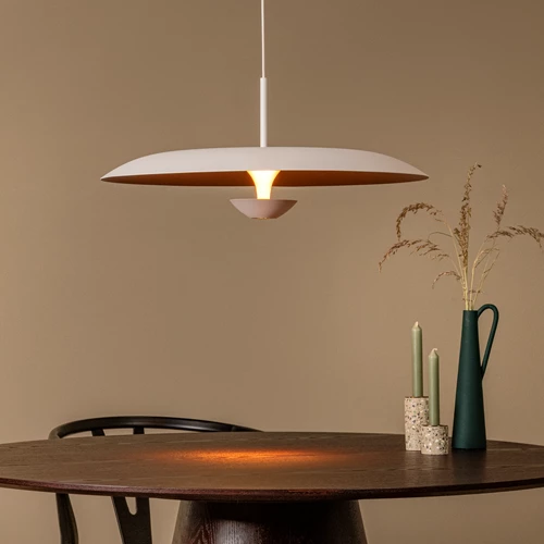 Lucide KENNETH - Pendant light - Ø 60 cm - LED Dim. - 1x16W 2700K - White | Premium - atmosphere 1
